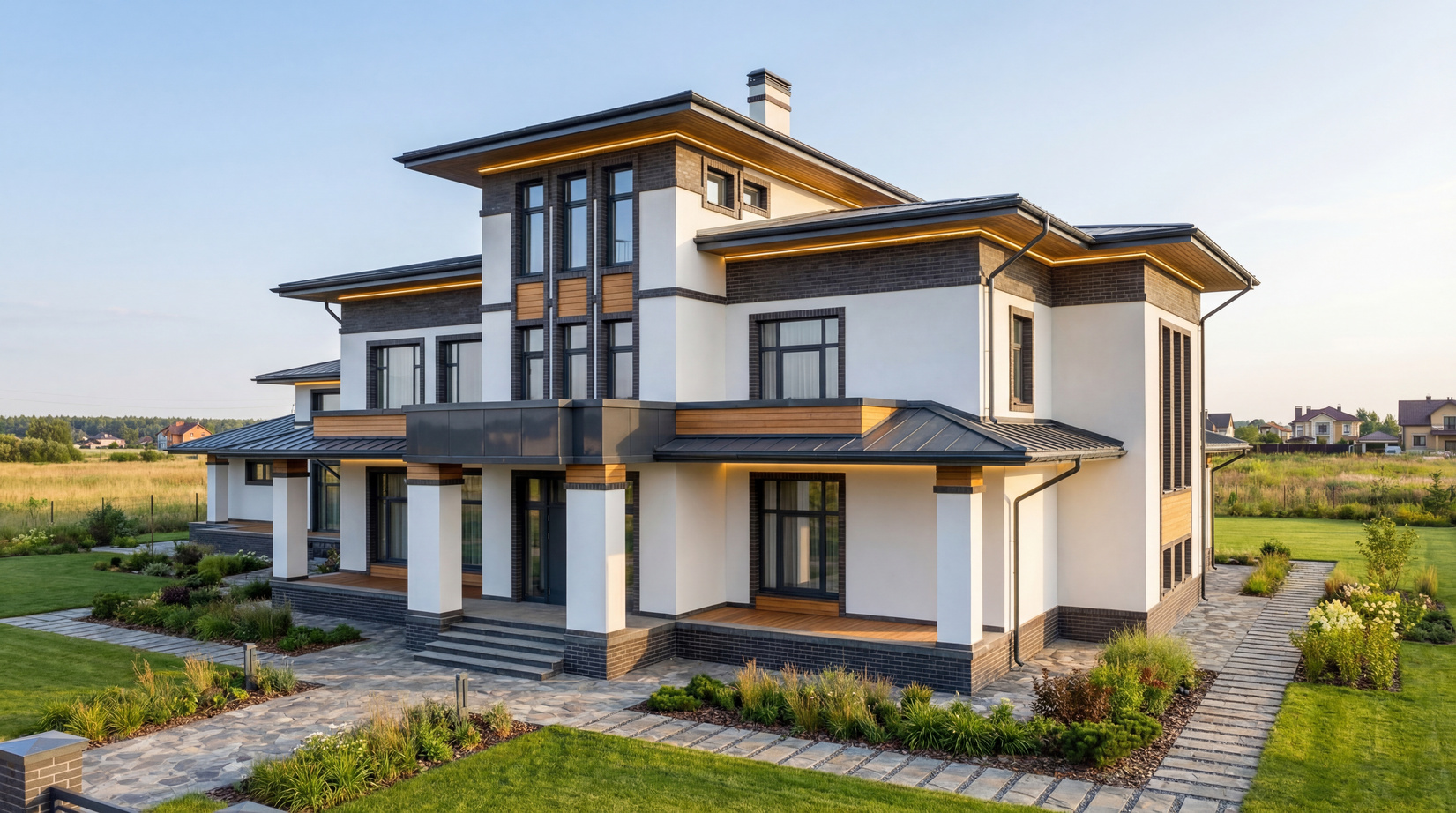 Дома в стиле Райт — фото 21